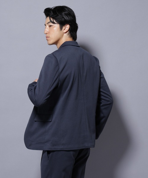NANO universe（ナノユニバース）の「ストレッチカノコジャケット(セットアップ可)（テーラードジャケット・メンズ・ブラック/チャコール/ネイビー・S/M/L/XL）」の7枚目の写真