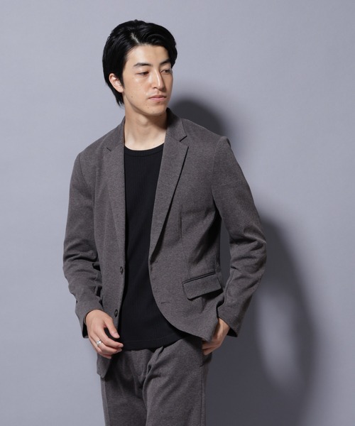 NANO universe（ナノユニバース）の「ストレッチカノコジャケット(セットアップ可)（テーラードジャケット・メンズ・ブラック/チャコール/ネイビー・S/M/L/XL）」の20枚目の写真