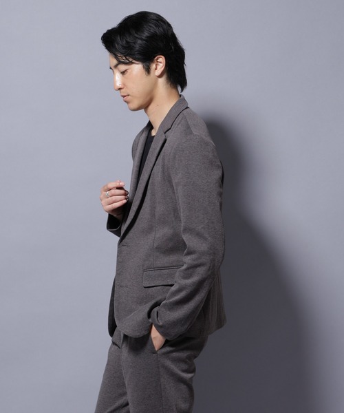 NANO universe（ナノユニバース）の「ストレッチカノコジャケット(セットアップ可)（テーラードジャケット・メンズ・ブラック/チャコール/ネイビー・S/M/L/XL）」の19枚目の写真