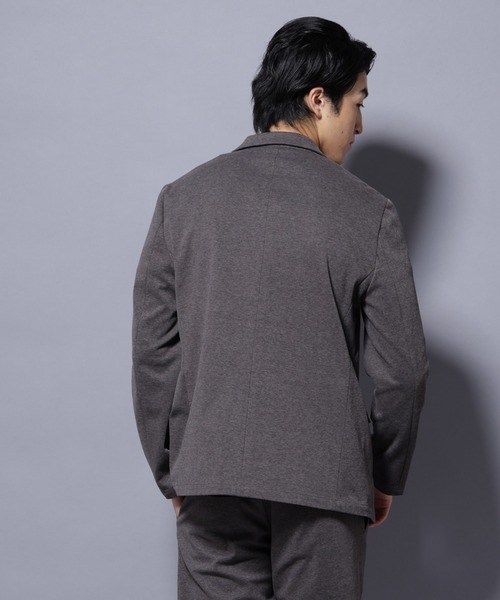 NANO universe（ナノユニバース）の「ストレッチカノコジャケット(セットアップ可)（テーラードジャケット・メンズ・ブラック/チャコール/ネイビー・S/M/L/XL）」の9枚目の写真