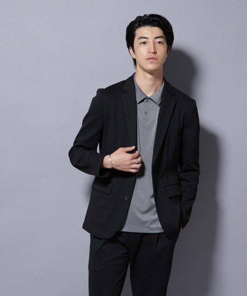 NANO universe（ナノユニバース）の「ストレッチカノコジャケット(セットアップ可)（テーラードジャケット・メンズ・ブラック/チャコール/ネイビー・S/M/L/XL）」の22枚目の写真