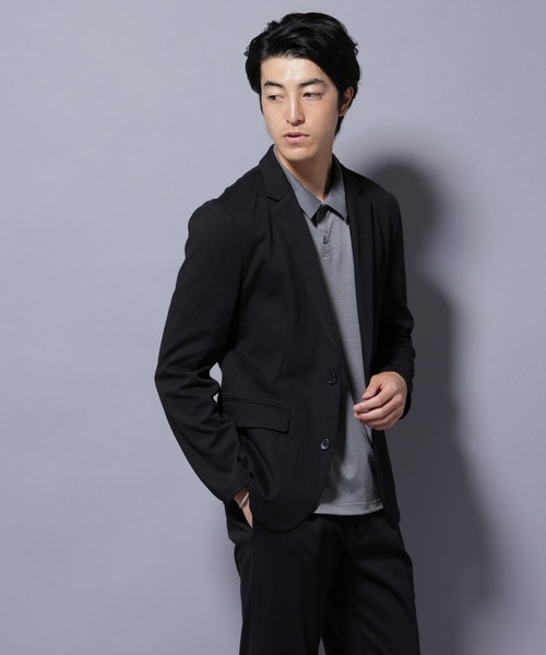 NANO universe（ナノユニバース）の「ストレッチカノコジャケット(セットアップ可)（テーラードジャケット・メンズ・ブラック/チャコール/ネイビー・S/M/L/XL）」の21枚目の写真