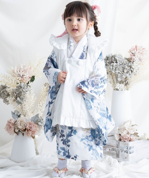 セール】七五三 着物+被布セット 3歳 女の子 [被布選べる2タイプ
