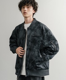 Rocky Monroe（ロッキーモンロー）の「オーバーサイズ ヴィンテージライクPUレザージャケット/フライトジャケット/MA-1（ブルゾン・メンズ）」