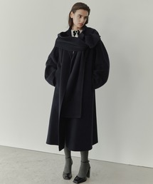 LE CIEL BLEUルシェルブルー♡ Belted Down Jacket LE CIEL BLEU（ルシェルブルー）の「Double Faced Cape COAT