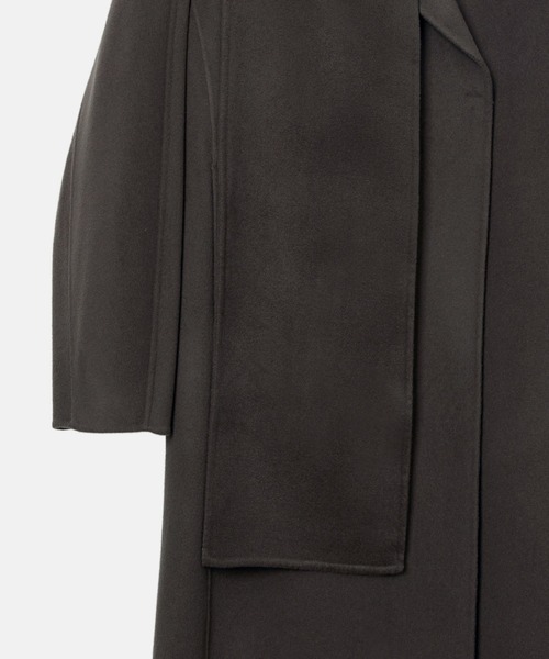 LE CIEL BLEU（ルシェルブルー）の「ダブルフェイスラップコートw/マッチングスカーフ / Double-Face Wrap Coat w/Matching Scarf（その他アウター・レディース・ライトベージュ/グレー/ネイビー・36/34）」の12枚目の写真