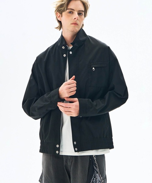 aimoha(アイモハ)の「aimoha men スタンドカラージップブルゾン/Stand collar zip blouson(ナイロンジャケット・メンズ・ブラック/ベージュ/グリーン・MEDIUM/LARGE)」の18枚目の写真
