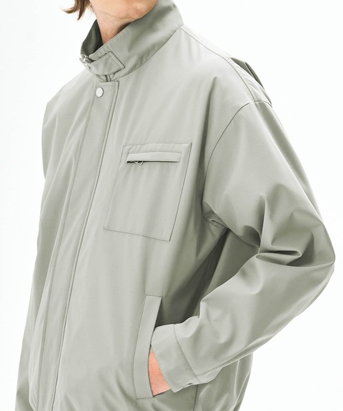 aimoha(アイモハ)の「aimoha men スタンドカラージップブルゾン/Stand collar zip blouson(ナイロンジャケット・メンズ・ブラック/ベージュ/グリーン・MEDIUM/LARGE)」の14枚目の写真