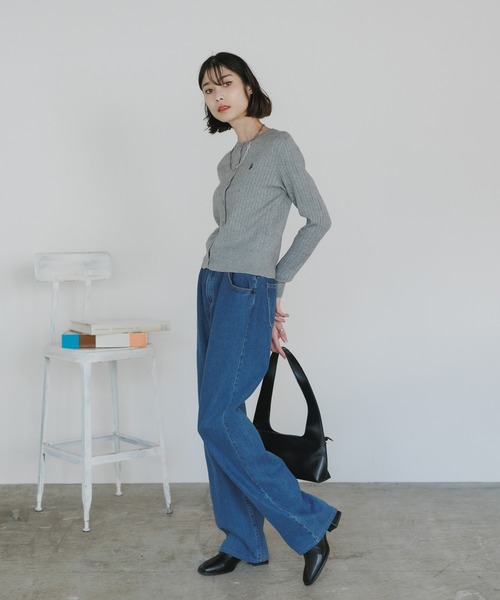 U.S. POLO ASSN.(ユーエスポロアッスン)の「U.S. POLO ASSN./ユーエスポロアッスン ワイドシルエット ケーブルカーディガン 冬服(カーディガン/ボレロ・レディース・アイボリー/ブルー/グレー・M/S)」の21枚目の写真