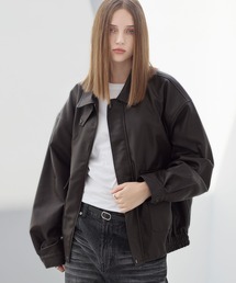 ASTRONOMY（アストロノミー）の「ヴィンテージ加工 PU合皮 A-2ショートブルゾン（ブルゾン）」