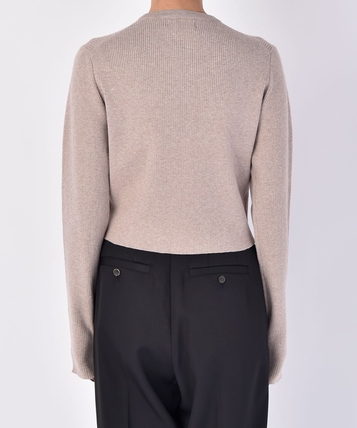 AKTE（アクテ）の「ダブルジップショートニットカーディガン（カーディガン/ボレロ・レディース・ブルー/ベージュ/ネイビー・FREE）」の15枚目の写真