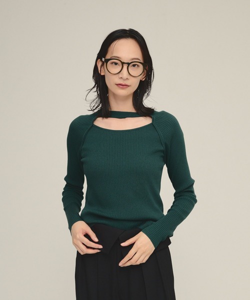 トップス LINKS CHECK KNIT PULLOVER Cable Knitting Sheer Intarsia Prime-Over Crew Neck Knit Pullover