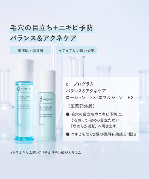 d program(ディープログラム)の「d プログラム バランス&アクネケア ローション EX(医薬部外品)(化粧水・レディース・その他・フリ-)」の6枚目の写真