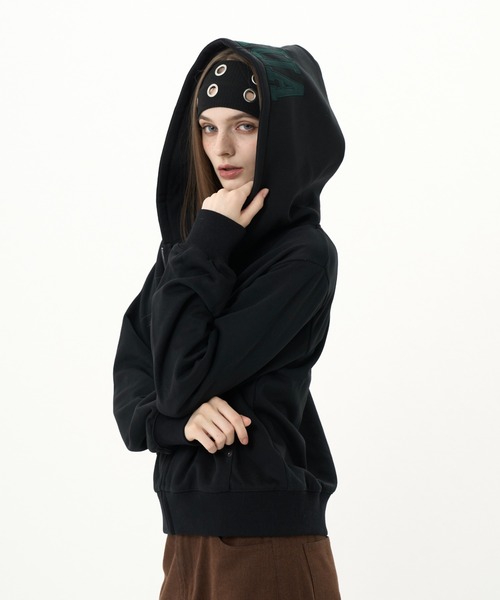 Patchwork logo zip hoodie/パッチワークロゴジップフーディー