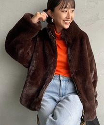 [Jeans Factory Clothes/ジーンズファクトリークローズ] エコファー オーバーサイズブルゾン