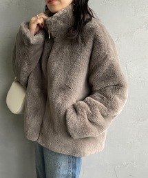 [Jeans Factory Clothes/ジーンズファクトリークローズ] エコファー オーバーサイズブルゾン