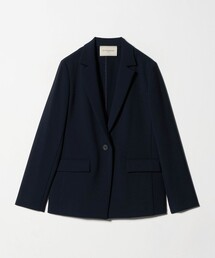 美品★UNITED ARROWS シルク テーラードジャケット ネイビー 46 ビューティーアンドユース ユナイテッドアローズ BEAUTY&YOUTH