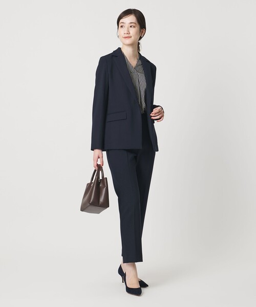 UNITED ARROWS(ユナイテッドアローズ)の「ダブルクロス ジャケット ‐ウォッシャブル‐(テーラードジャケット・レディース・ダークグレー/ネイビー・40/36/38)」の5枚目の写真