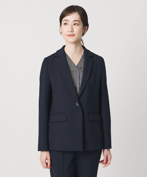 UNITED ARROWS(ユナイテッドアローズ)の「ダブルクロス ジャケット ‐ウォッシャブル‐(テーラードジャケット・レディース・ダークグレー/ネイビー・40/36/38)」の8枚目の写真