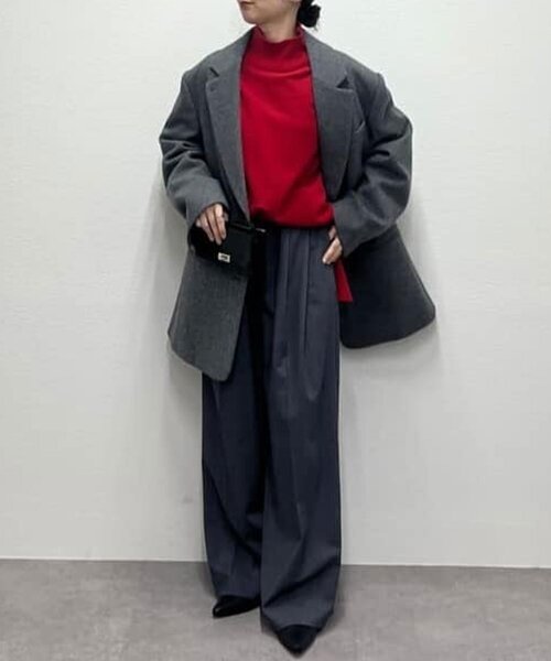 セール】【手洗い可】【全骨格対応】オーバータートルニット（ニット