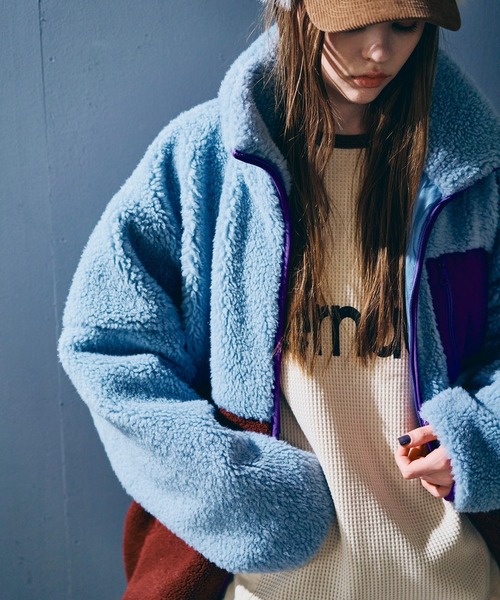 J2163 マルチカラーボアジャケット（ブルゾン）｜RNA（アールエヌエー