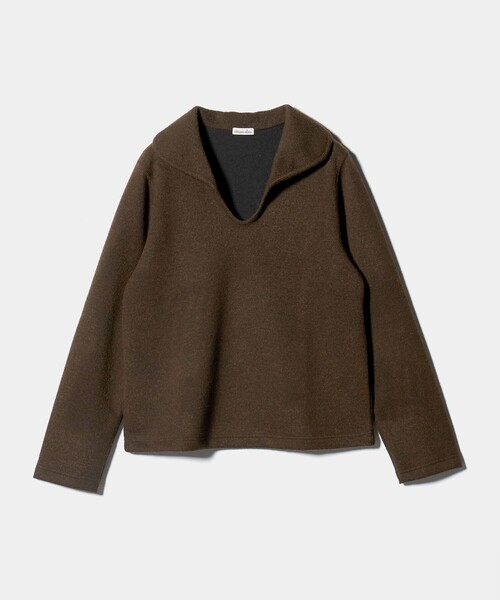 Steven Alan（スティーブンアラン）の「＜Steven Alan＞ブークレー ダンボール プルオーバー（Tシャツ/カットソー・レディース・ダークブラウン/ネイビー/オフホワイト・FREE）」の13枚目の写真