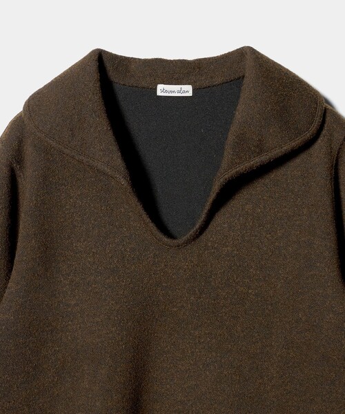 Steven Alan（スティーブンアラン）の「＜Steven Alan＞ブークレー ダンボール プルオーバー（Tシャツ/カットソー・レディース・ダークブラウン/ネイビー/オフホワイト・FREE）」の15枚目の写真