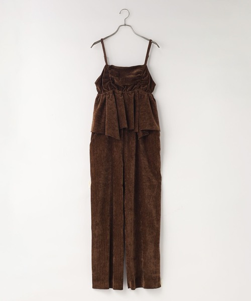 セール】ベロアキャミサロペット 603289（サロペット/オーバーオール