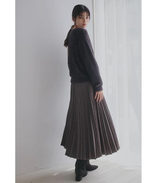 THE SHOP TK (ザ ショップ ティーケー )の「【華やかで柔らか】ふわふわフェザーニット/洗える・前後2WAY(ニット/セーター・レディース・グレー/ブルー/ワインレッド/ベージュ/スミクロ/ネイビー系5/アイボリー・13/12)」の13枚目の写真