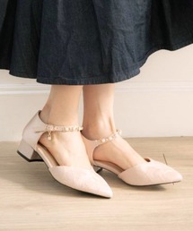 REZOY | 【25AW新作】【REZOY】パールストラップポインテッドトゥラメヒールパンプス(パンプス)