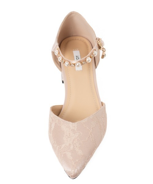 REZOY（リゾイ）の「【25AW新作】【REZOY】パールストラップポインテッドトゥラメヒールパンプス（パンプス・レディース・ブラック/ピンクベージュ・23.5cm/23cm/22.5cm/22cm/24.5cm/24cm）」の8枚目の写真