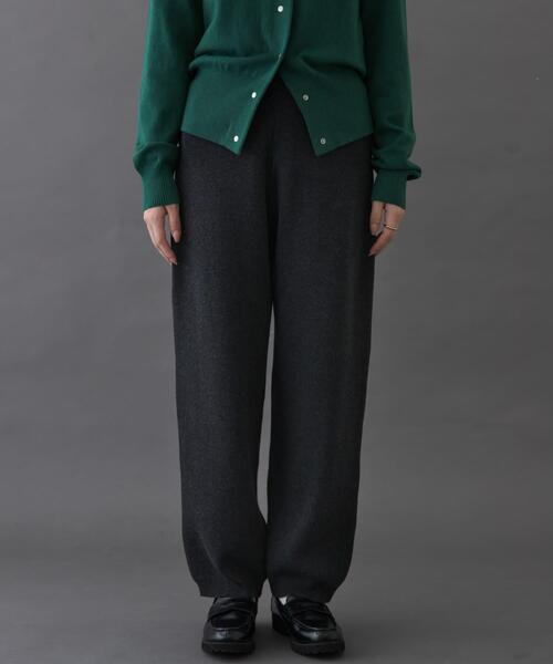 FORK&SPOON（フォークアンドスプーン）の「FORK&SPOON　コットンウールニットパンツ（その他パンツ・レディース・ブラウン/チャコールグレー・2/1）」の9枚目の写真