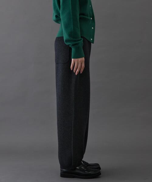 FORK&SPOON（フォークアンドスプーン）の「FORK&SPOON　コットンウールニットパンツ（その他パンツ・レディース・ブラウン/チャコールグレー・2/1）」の10枚目の写真