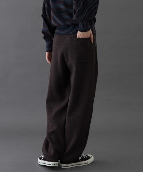 FORK&SPOON（フォークアンドスプーン）の「FORK&SPOON　コットンウールニットパンツ（その他パンツ・レディース・ブラウン/チャコールグレー・2/1）」の15枚目の写真