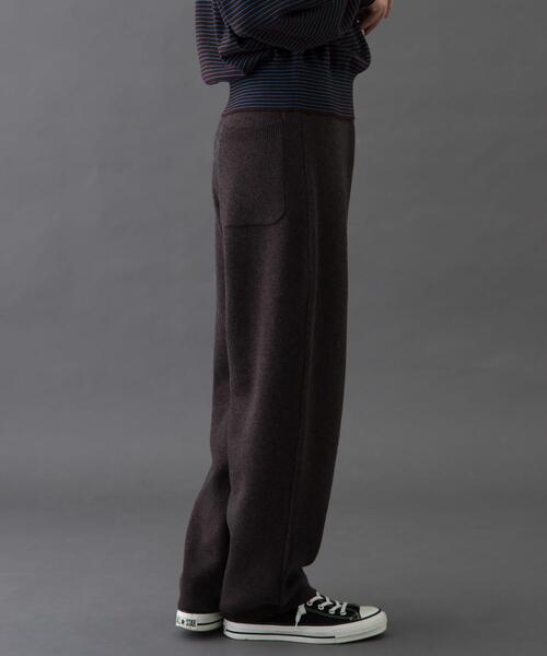 FORK&SPOON（フォークアンドスプーン）の「FORK&SPOON　コットンウールニットパンツ（その他パンツ・レディース・ブラウン/チャコールグレー・2/1）」の16枚目の写真