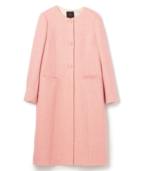 TOCCA(トッカ)の「SNOWBERRY POCKET TWEED コート(ノーカラーコート・レディース・ピンク系5/ブラック系5・0/6/4/2)」の16枚目の写真