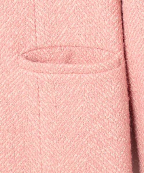 TOCCA(トッカ)の「SNOWBERRY POCKET TWEED コート(ノーカラーコート・レディース・ピンク系5/ブラック系5・0/6/4/2)」の18枚目の写真
