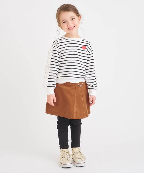 apres les cours（アプレレクール）の「【ジュニア対応】レギンス付きプリーツスカート（スカート・キッズ・ブラック/キャメル/ラベンダー・80/90/100/110/120/130/140）」の8枚目の写真