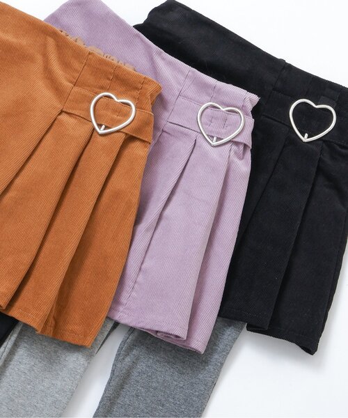 apres les cours（アプレレクール）の「【ジュニア対応】レギンス付きプリーツスカート（スカート・キッズ・ブラック/キャメル/ラベンダー・80/90/100/110/120/130/140）」の11枚目の写真