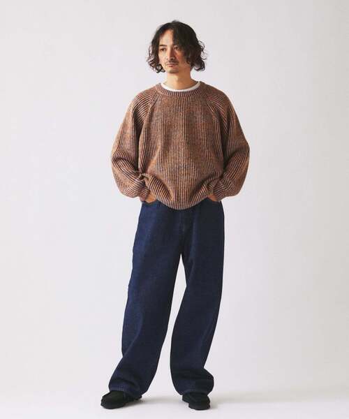 JOURNAL STANDARD relume(ジャーナルスタンダード レリューム)の「Relume Jeans セルヴィッチ ワイド デニムパンツ(デニムパンツ・メンズ・ネイビー/ブルー系その他・MEDIUM/LARGE)」の3枚目の写真