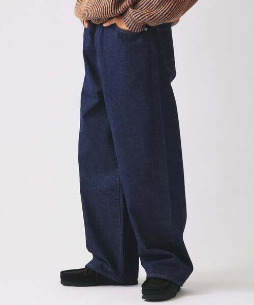 JOURNAL STANDARD relume(ジャーナルスタンダード レリューム)の「Relume Jeans セルヴィッチ ワイド デニムパンツ(デニムパンツ・メンズ・ネイビー/ブルー系その他・MEDIUM/LARGE)」の9枚目の写真