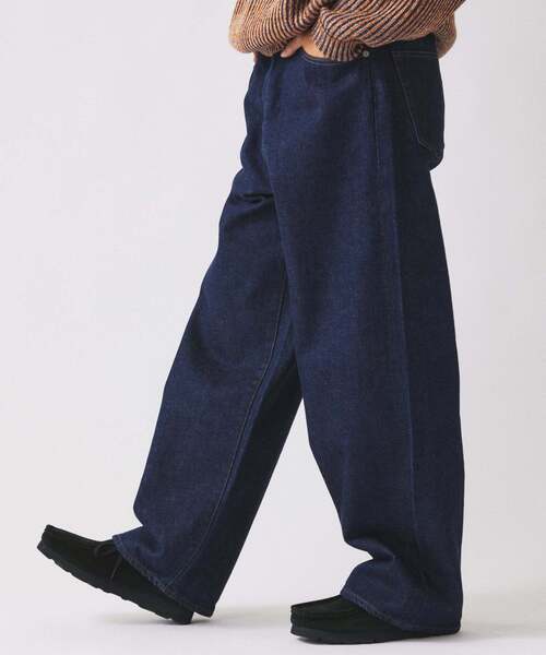 JOURNAL STANDARD relume(ジャーナルスタンダード レリューム)の「Relume Jeans セルヴィッチ ワイド デニムパンツ(デニムパンツ・メンズ・ネイビー/ブルー系その他・MEDIUM/LARGE)」の10枚目の写真