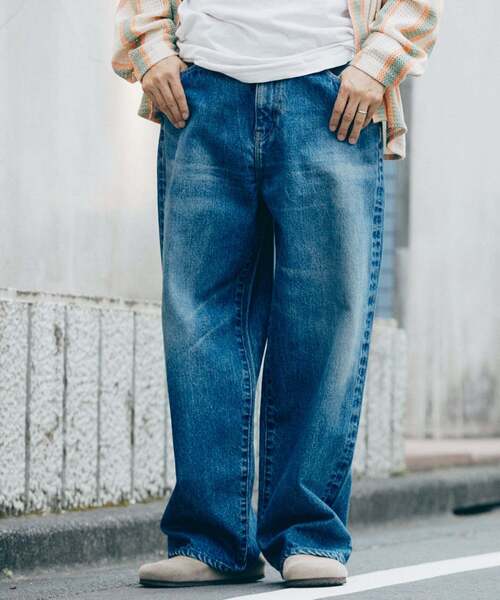 セール】Relume Jeans セルヴィッチ ワイド デニムパンツ（デニム
