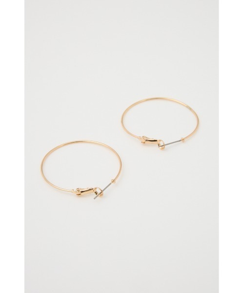 LAGUA GEM(ラグアジェム)の「BASIC BIG HOOP ピアス(ピアス(両耳用)・レディース・ゴールド/シルバー・FREE)」の4枚目の写真