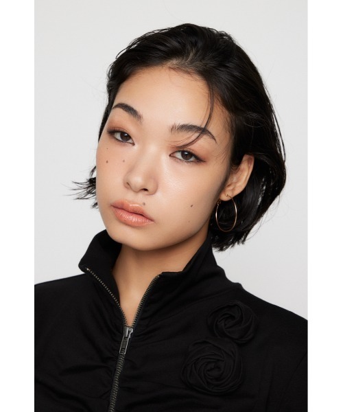 LAGUA GEM(ラグアジェム)の「BASIC BIG HOOP ピアス(ピアス(両耳用)・レディース・ゴールド/シルバー・FREE)」の6枚目の写真