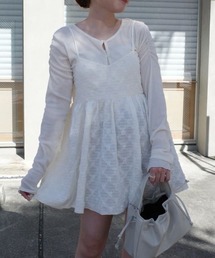 Kastane | 【セットアップ対応】フラワージャガードチュニック(チュニック)