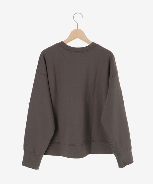 le.coeur blanc（ルクールブラン）の「刺繍入りハーフジップスウェット（スウェット・レディース・ダークグレー/ベージュ・38）」の14枚目の写真