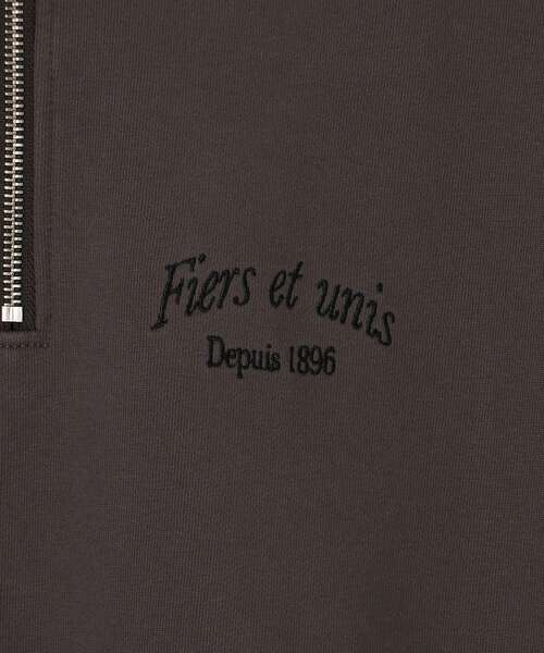 le.coeur blanc（ルクールブラン）の「刺繍入りハーフジップスウェット（スウェット・レディース・ダークグレー/ベージュ・38）」の17枚目の写真