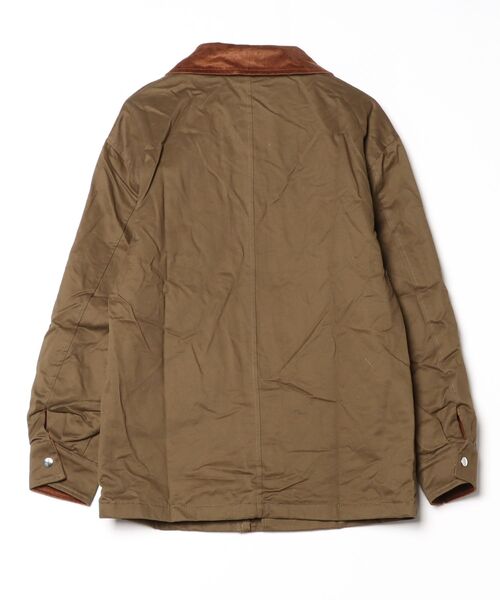 Shelly island（シェリーアイランド）の「襟配色ジャケット（ブルゾン・レディース・カーキ/ベージュ・FREE）」の9枚目の写真