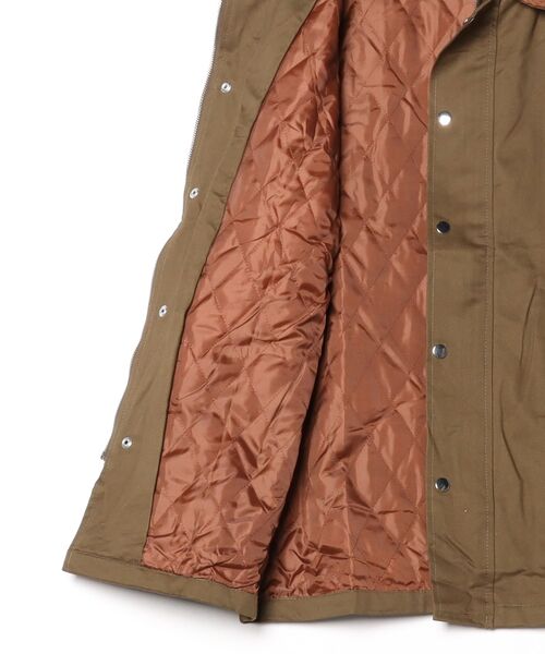 Shelly island（シェリーアイランド）の「襟配色ジャケット（ブルゾン・レディース・カーキ/ベージュ・FREE）」の3枚目の写真